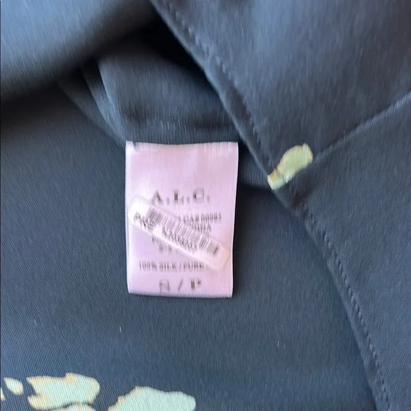 A.L.C. Lennox Green Silk Floral Tank | S - Picture 5 of 5